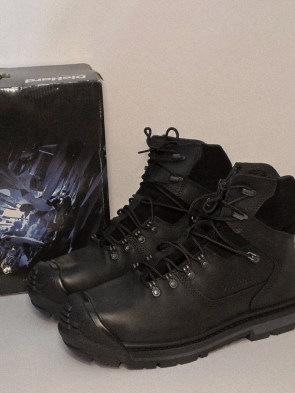 NEW DieHard Men's 6" Waterproof Soft Toe Work Boots - Black - Size 12 DH60165